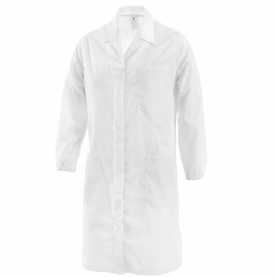 Immagine di Camice da donna con bottoni a pressione coperti colore bianco taglia M