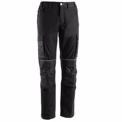 Immagine di Pantalone GLOBAL TRADING Stretch in cotone elasticizzato colore nero taglia S