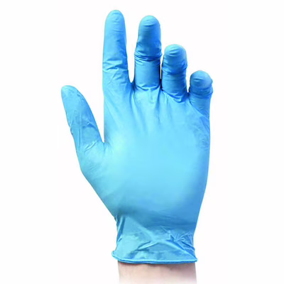 Immagine di Guanti monouso in nitrile senza polvere colore azzurro taglia S