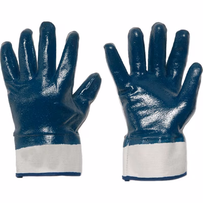 Immagine di Guanti in cotone e nbr dorso ricoperto taglia 9 - paio