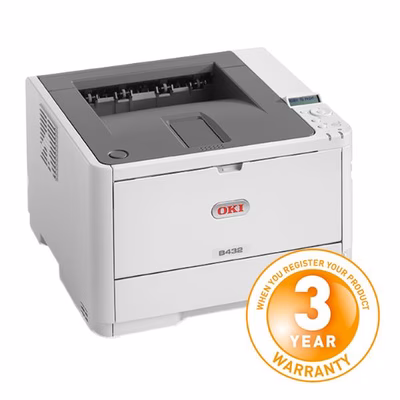 Immagine di Stampante laser B/N A4 OKI B432DN 45762012