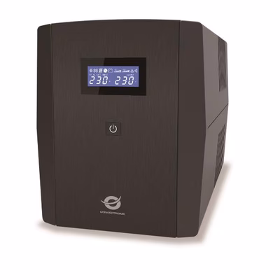 Immagine di Gruppo di continuità CONCEPTRONIC UPS 1200VA 720W, IEC x 6, HID USB, RJ45 In/Out, AV ZEUS03E