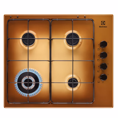 Immagine di Piano cottura gas acciaio inox nero ELECTROLUX EGS6414T 949640599