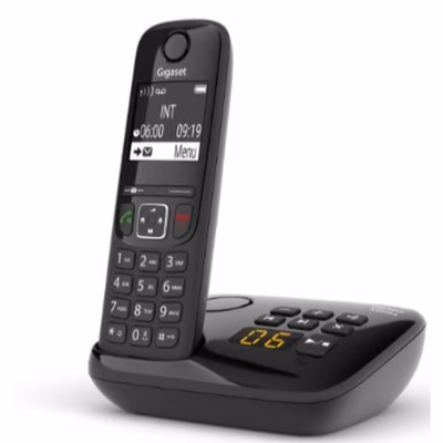Immagine di Telefono cordless digitale GIGASET CORDLESS AS690 A NERO - CON SEGRETERIA S30852H2836K101