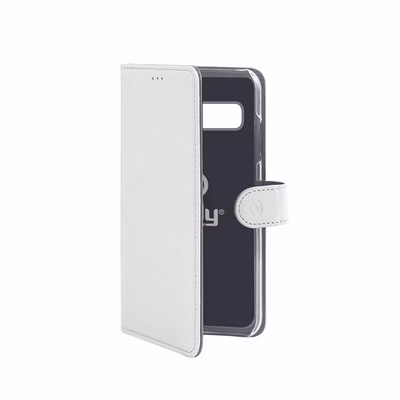 Immagine di Cover similpelle bianco CELLY WALLY - Samsung Galaxy S10 WALLY890WH