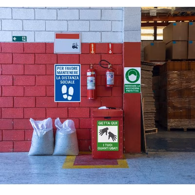 Immagine di Etichette adesive resistenti in poliestere bianco, 210x297mm, 1 etichetta per foglio, 20 fogli