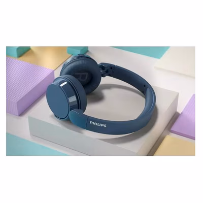 Immagine di Cuffie senza filo Blu PHILIPS CUFFIA OVER-EAR WIRELESS BASS+ BLUE TAH4209BL/00