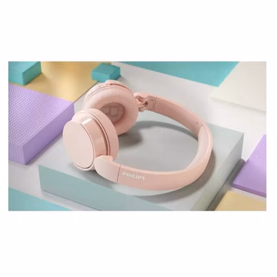 Immagine di Cuffie senza filo Rosa PHILIPS CUFFIA OVER-EAR WIRELESS BASS+ PINK TAH4209PK/00