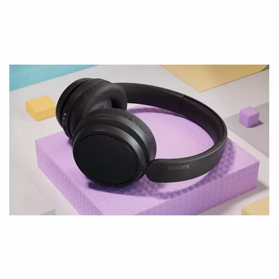 Immagine di Cuffie senza filo Nero PHILIPS CUFFIA OVER-EAR WIRELESS BASS+ SERIE 5 BLACK TAH5209BK/00