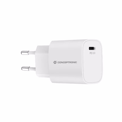 Immagine di Caricabatterie a 1 porta PD USB-C CONCEPTRONIC ALTHEA14W 20W colore bianco