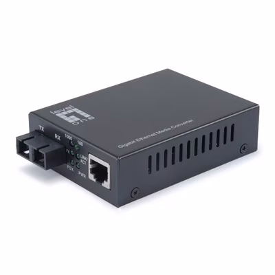 Immagine di Switch LEVEL ONE LEVELONE GVT-2002 - MEDIA CONVERTER GIGABIT da RJ4 GVT-2002