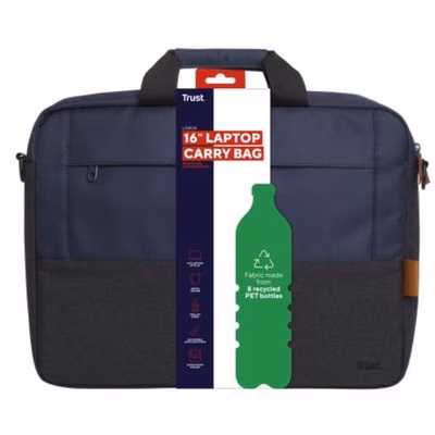 Immagine di Notebook da 16 rpet Blu TRUST LISBOA BORSA ECO LAPTOP FINO A 16" - 100% MATERIAL 24980
