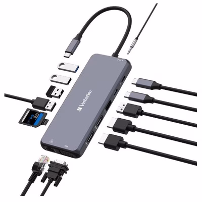 Immagine di USB c 14 in 1 HDMI 4K vga pd 85w