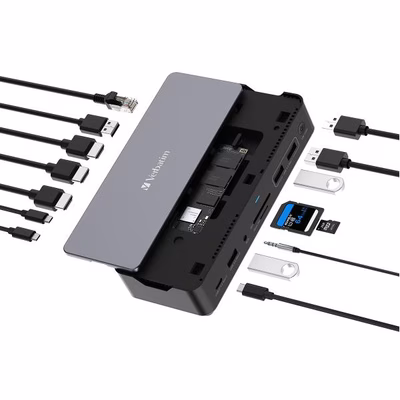 Immagine di USB c 15 in 1 HDMI slot ssd 8k pd