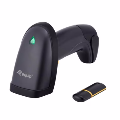 Immagine di Lettore codici a barre CONCEPTRONIC EQUIP - SCANNER WIRELESS CODICI A BARRE 2D, con St 351024