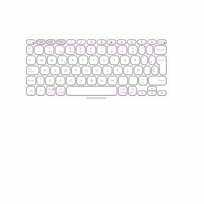 Immagine di LOGITECH KEYS-TO-GO 2 For iPad - PALE GRAY 920-013012