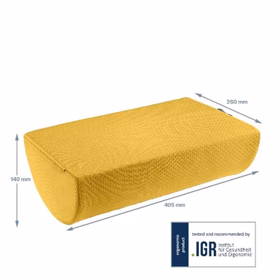 Immagine di Poggiapiedi ergo cosy - giallo - leitz