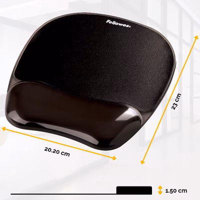 Immagine di Mousepad gelcrystals supp polso ner