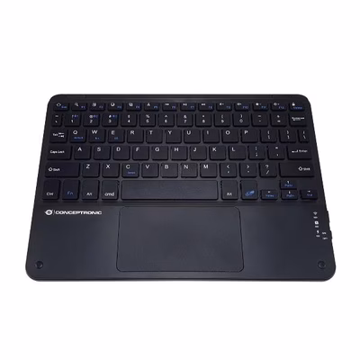 Immagine di CONCEPTRONIC TASTIERA 10" BLUETOOTH 5.4 Qwerty con TouchPad Ita TOBIN01BIT