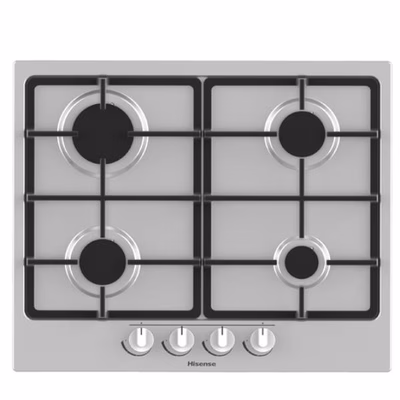 Immagine di Piano cottura gas acciaio inox grigio HISENSE GM643XF