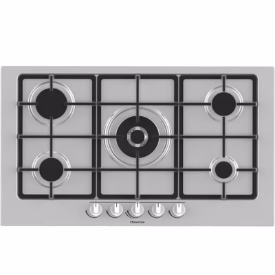 Immagine di Piano cottura gas acciaio inox grigio HISENSE GM973XF