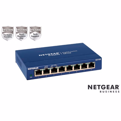 Immagine di Switch NETGEAR NETGEAR SMB High GS108GE