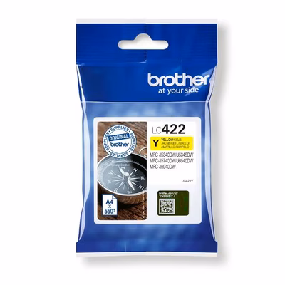Immagine di Inkjet BROTHER LC422Y giallo 550 copie