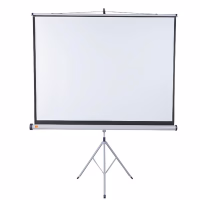 Immagine di Telo per videoproiettori a cavalletto manuale 4:3 no 195 cm NOBO 1902397