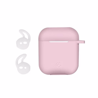 Immagine di Cover silicone rosa CELLY AIRCASE - AIRPODS 1st Gen. / 2nd Gen. Case FEELIN AIRCASEPK
