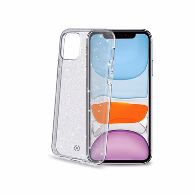 Immagine di Cover tpu trasparente CELLY SPARKLE - Apple iPhone 11 SPARKLE1001WH