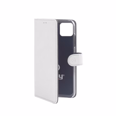 Immagine di Cover similpelle bianco CELLY WALLY - Apple iPhone 11 WALLY1001WH