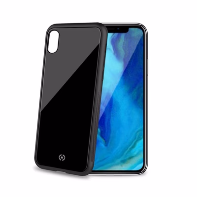 Immagine di Cover tpu + vetro temperato nero CELLY DIAMOND - Apple iPhone Xr DIAMOND998BK