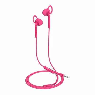 Immagine di Auricolari con filo sì 1 x jack 3,5mm Rosa CELLY UP400ACT - Jack 3.5mm Stereo Sport Wired Earphones