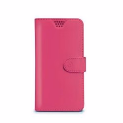 Immagine di Cover similpelle fucsia CELLY WALLYUNI - Universal Case Display Size 4.5"-5.0" WALLYUNIXLFX
