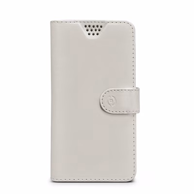 Immagine di Cover similpelle bianco CELLY WALLYUNI - Universal Case Display Size 5.5"-6.0" WALLYUNIXXXLWH
