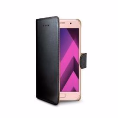 Immagine di Cover similpelle nero CELLY WALLY - Samsung Galaxy A3 2017 WALLY643