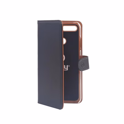 Immagine di Cover similpelle nero CELLY WALLY - Huawei Y9 2018 WALLY756