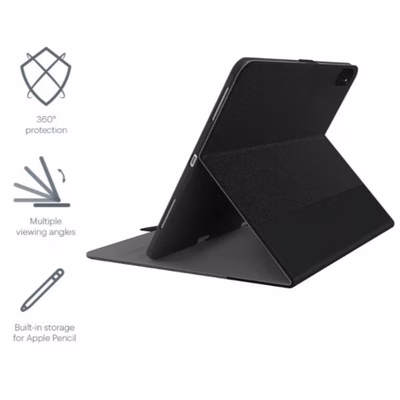Immagine di Cover plastica nero CYGNETT Custodia TekView con porta Apple pencil per iPad 1 CY3049TEKVI
