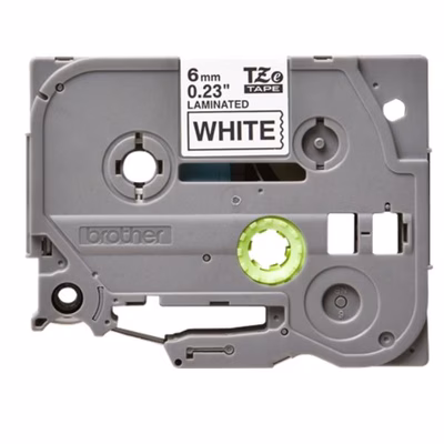 Immagine di Nastro BROTHER TZE-211 mm 6x8 mt nero/bianco