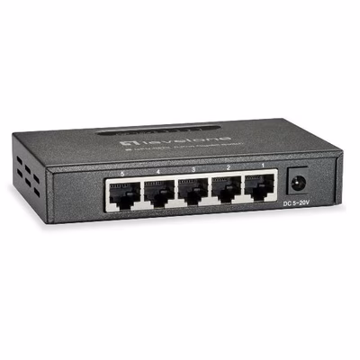 Immagine di Switch LEVEL ONE LEVELONE GEU-0523 - SWITCH 5-PORTE GIGABIT Metallo GEU-0523