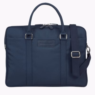 Immagine di Notebook da 16 poliestere nero DBRAMANTE 1928 Ginza 16 - Borsa in Poliestere riciclato - Blu BG16