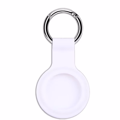 Immagine di Cover silicone bianco CELLY AIRCASETAG - AIRTAG Silicon Case AIRCASETAGWH