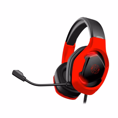 Immagine di Cuffie con filo sì 1 x jack 3,5mm + USB Rosso CELLY CYBERBEAT - Wired Gaming Headphones CYBERBEATBK