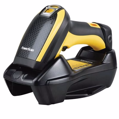 Immagine di Lettore codici a barre DATALOGIC POWERSCAN PM9100 1D KIT CON CAVO USB, CULLA, ALIME PM9100-433RBK10