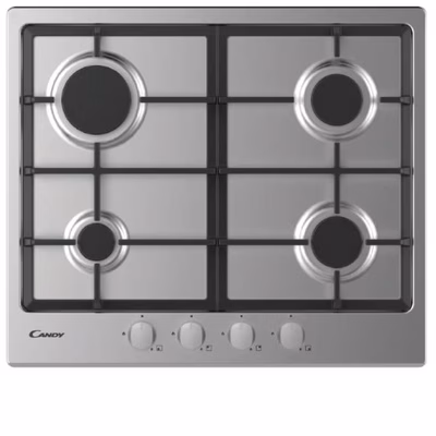 Immagine di Piano cottura gas acciaio inox bianco CANDY CANDY PIANO COTT 60CM CHG6BRX 33801974