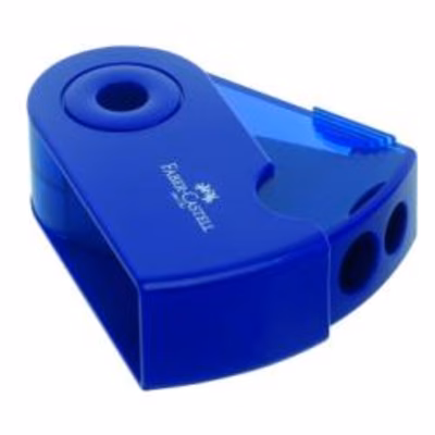 Immagine di Temperamatite con serbatoio a due fori faber castell sleeve colore blu