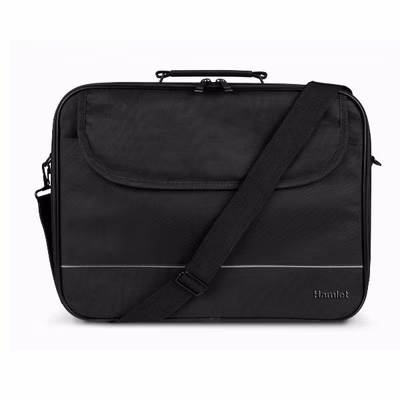 Immagine di Notebook da 15.6 poliestere nero HAMLET XNBAG156BL BORSA NOTEBOOK FINO A 16" CON TRACOLLA XNBAG156BL