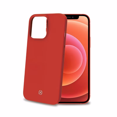 Immagine di Cover silicone rosso CELLY FEELING - Apple iPhone 13 Pro Max FEELING1009RD