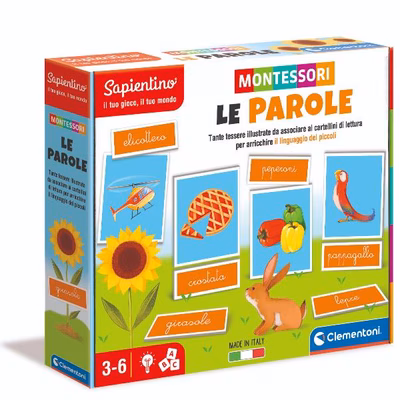 Immagine di Giochi educativi CLEMENTONI Montessori - Le Parole 16362