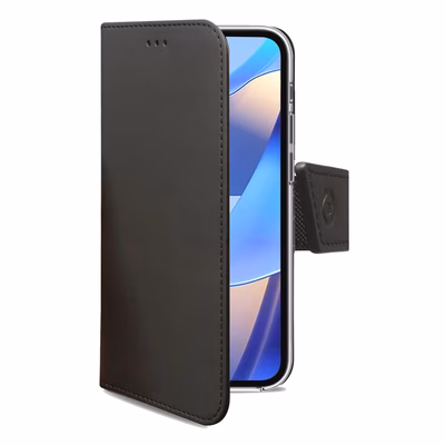 Immagine di Cover similpelle nero CELLY WALLY - Oppo A16/ A16S/ A55 5G/ A56 5G/ A53S 5G/ A WALLY974